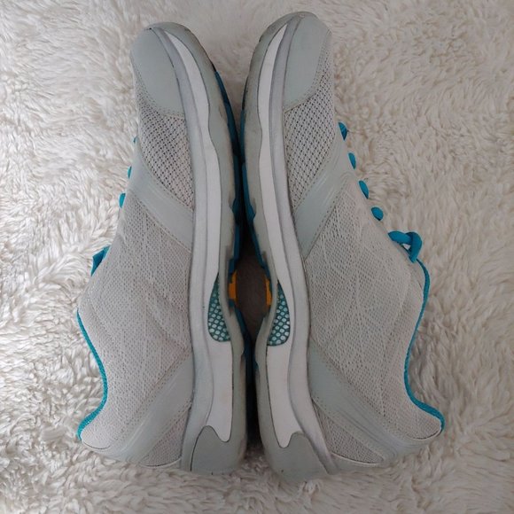 ABEO AEROSYSTEM ASTRA LT GREY AND TEAL SHOES SIZE 9.5 - Picture 5 of 9